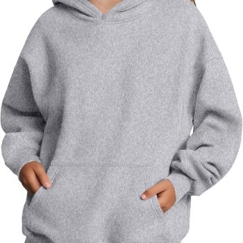 Girls Oversized Hoodies Fleece Pullover Sweatshirts Kids Fashion Casual Outfits Fall Winter Clothes